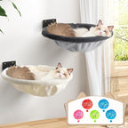 Cat Hammock Wall Mounted, Foldable & Stable Cat Beds- Breathable Cats Wall by JUNSPOW