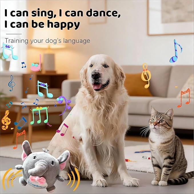 Interactive Dog Toys, Active Moving Pet Plush Toy - Image 2