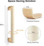 FUKUMARU Cat Wall Scratcher, Sturdy Sisal Climbing Tree - Image 3