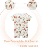 Unisex Summer Trendy 2-Pack Rompers Short Sleeve Zipped Bodysuit Infant Cotton - Image 3