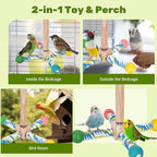 Bird Perch Toy, Parrot 360° Interactive Rotating Toy - Image 6