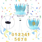 hoyuwak Dog Birthday Party Supplies Girl Dog Birthday Bandana Tutu Set Cute Hat - Image 4