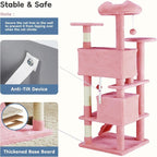 DUMOS 54-inch Indoor Cat Tree Tower –Multi-Level Pet House - Image 7
