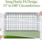 Bird Cage Seed Catcher White Bird Cage Net Cover Adjustable Birds Cages Netting - Image 6