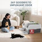 2 Pack 8" Deep Stainless Steel Litter Box - Image 6