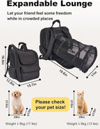 Dog Travel Backpack with Expandable Tunnel - Image 5