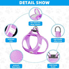 Hipubby Dog Harness and Leash Set, No Pull Soft Mesh Puppy Harness - Image 2