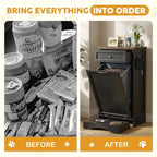 21’’W Dog Feeding Station with Storage, Tilt Out Dog Food Cabinet with Drawer - Image 5