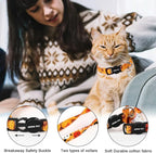 ARING PET 2 Pack Fall Cat Collars-Cute Breakaway Cat Collar - Image 2
