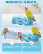 Disposable Bird Cage Liner Birds Cage Liners Super Absorbent Birdcage Liners - Image 3