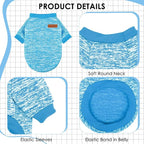 1 Pc Dog Sweaters for Small Dogs Girl Boy Winter Fleece Clothes Warm Soft Dog - Image 3