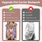 Pet Carrier Backpack, Adjustable Front Dog Carrier, Legs Out Dog Chest Carrier - Image 3