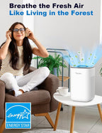Priestley Small Air Purifiers for Home Bedroom Dorm Office Desktop, 20dB Quiet - Image 5