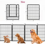 Dog Playpen, 32inch 20 Panels Outdoor Dog Fence Indoor Dog Pen Anti-Rust Pet - Image 7