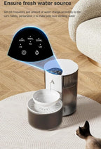 Wireless Cat Water Fountain No Filters, 3.5L Automatic Wastewater Separation - Image 5