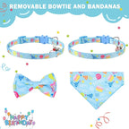 SCENEREAL Cat Bandana Collars for Birthday - Image 4