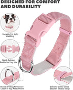 Dynmeow Soft and Breathable Cotton Dog Collar, Durable Adjustable Cute Female - Image 2
