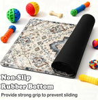 Dog Food Mat for Pet Cat Food Mat, Boho Absorbent Quick Dry Dog Bowl Mats for - Image 3