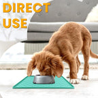 Ptlom Pet Placemat for Dog and Cat, Waterproof Non-Slip Silicone Feeding Bowl - Image 3