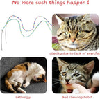 Cat Wand Toys Interactive Kitten Toys Cat Teaser Wand String Feather - Image 5