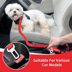 BWOGUE Pet Dog Cat Seat Belt Reflective Car Dog Headrest Restraint Leash - Image 5