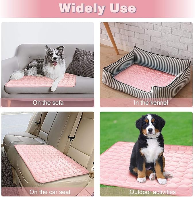 Washable Dog Cooling Mat Ice Silk Cooling Mat - Image 5