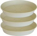 3 Pack of 20 22 inch Plant Saucer, 3.6" Depth Tray, Large Deep Garden Plastic by Bleuhome