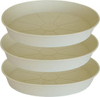 3 Pack of 20 22 inch Plant Saucer, 3.6" Depth Tray, Large Deep Garden Plastic by Bleuhome