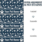 Personalized Dog Food Mat Custom Pet Feeding Absorbent Mats - Image 3