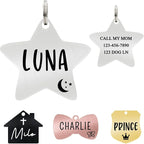 Ultra Joys Cat ID Tag Personalized Pet Tags, Durable Stainless Steel Small Pet by UltraJoys