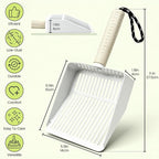Metal Cat Litter Scooper with Holder, Stainless Steel Metal Litter Scoop - Image 2