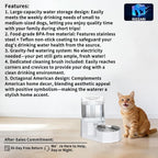 Sfozstra Large Dog Water Dispenser: 4L Stainless Steel Gravity Cat Water Feeder - Image 2