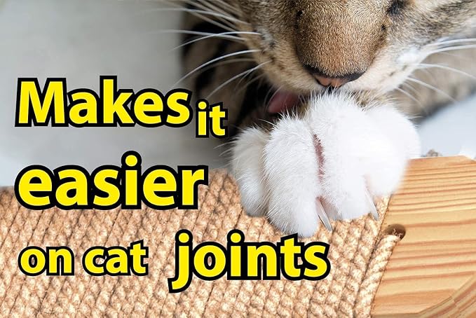 Skywin Cat Wall Steps, 2 Pack Wooden Color Solid Rubber Cat Stairs - Image 5