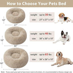 WNPETHOME Donut Dog Beds Large Sized Dog, Anti-Anxiety Caming Large Pet Bed - Image 5