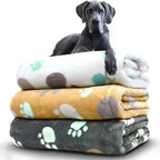 Dog Blankets Washable, 3 Pack Dog Blanket Washable 41" x 31", Fuzzy Soft Pet by NXDZI