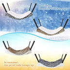 Jetec 2 Pieces Reversible Cat Hanging Hammock Soft Breathable Pet Cage Hammock - Image 6