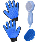 GJEASE Cat Grooming Glove Brush, Self-Cleaning Slicker Pet Brush by GJease