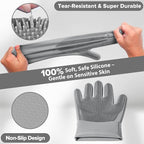 6PCS Pet Grooming Kit for Dogs, Cats and Horses | Dog Washing Gloves | Dog Bath - Image 4
