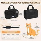 Soft Cat Carrier for Pets Up to 15 lbs, TSA Approved for Airline in-Cabin - Image 3