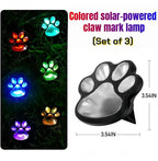 3pcs-Solar Paw Print Lights, Wireless of Cat Dog Animal Solar Lights Outdoor - Image 6
