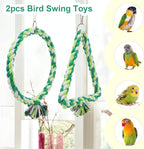 Wontee Bird Swing Bird Rope Perch Parrot Climbing Stand - Image 3