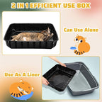 Zubebe 50 Pack Disposable Cat Litter Box - Image 6
