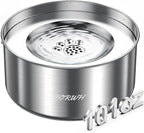 Stainless Steel Dog Water Bowl No Spill, 101oz/3L Large Capacity Pet Water by FORWH