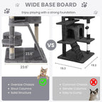 SHA CERLIN 65in Larger Cat Tree Tower Condo - Image 6