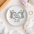 Custom Skeleton Hand Ring Dish Engagement Gift, Funny Engaged Ring Holder - Image 4