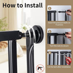 59“ Extra Tall Cat Gate for Doorway：29.4-33.4” Wide Pet Gate, Auto Close/One - Image 4
