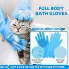 Bath Grooming Kit with Hair Brush, Towel & Scrubber Gloves - Image 5