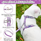 KOOLTAIL Cat Harness and Leash Set, Escape Proof Adjustable Kitten Harness - Image 3
