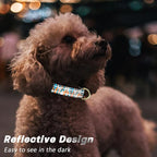 Reflective Dog Collar for Small Dogs, Cute Boho Adjustable Heavy-Duty Nylon - Image 3