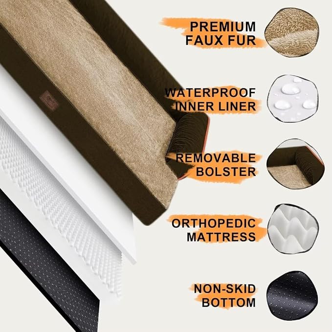 Large Dog Bed Orthopedic Washable - Image 5